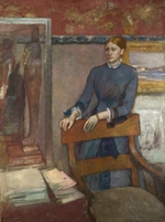 Degas, Edgar - Hélène Rouart im Arbeitszimmer ihres Vaters