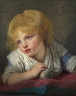 Greuze, Jean-Baptiste - Kind mit einem Apfel
