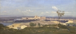 Corot, Jean-Baptiste Camille - Avignon von Westen aus gesehen