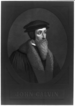 Unbekannter Künstler - Porträt von Johannes Calvin (1509-1564)