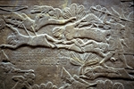 Assyrische Kunst - Assurbanipal in der Schlacht am Ulaja-Fluss