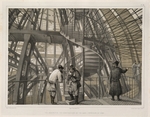 Montferrand, Auguste, de - Metallkonstruktion im Inneren des Doms (Aus: Der Bau der Isaakskathedrale)