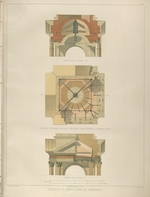 Montferrand, Auguste, de - Detail der Konstruktion des Glockenturms (Aus: Der Bau der Isaakskathedrale)