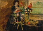 Degas, Edgar - Porträt von Estelle Musson Degas