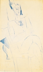 Modigliani, Amedeo - Porträt von Jean Cocteau