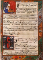 Unbekannter Künstler - Musikhandschrift der Margarete von Österreich (Aus Album de Marguerite d'Autriche)