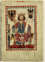 Unbekannter Künstler - Kaiser Heinrich VI. (1165-1197), Sohn Friedrich I. Barbarossa (Darstellung im Codex Manesse)