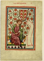 Unbekannter Künstler - Graf Rudolf II. von Neuenburg (Darstellung im Codex Manesse)