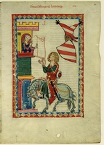 Unbekannter Künstler - Graf Konrad von Kirchberg (Darstellung im Codex Manesse)