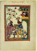 Unbekannter Künstler - Graf Friedrich II. von Leiningen (Darstellung im Codex Manesse)