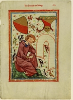 Unbekannter Künstler - Heinrich von Veldeke (Darstellung im Codex Manesse)