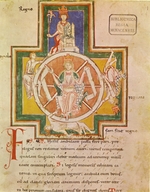 Unbekannter Künstler - Das Schicksalsrad (Rota Fortunae) im Codex Buranus