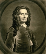 Faber, John - Porträt von Mathematiker Abraham de Moivre (1667-1754)