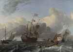 Bakhuizen, Ludolf - Flaggschiff Eendracht und die holländische Flotte von Linienschiffe