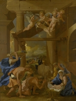 Poussin, Nicolas - Die Anbetung des Christuskindes
