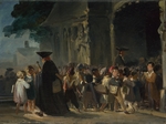 Charlet, Nicolas-Toussaint - Kinder vor einem Kircheneingang