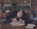 Caillebotte, Gustave - Porträt von Buchhändler E. J. Fontaine