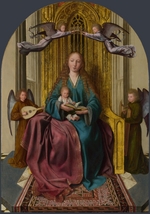 Massys, Quentin - Thronende Madonna mit Kind und vier Engeln