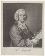 La Cave, François Morellon de - Porträt von Komponist Willem de Fesch (1687-1761)