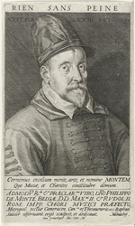 Sadeler, Raphael, der Ältere - Porträt von Komponist Philipp de Monte (1521-1603)