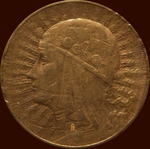 Numismatik, Westeuropäische Münzen - Königin Hedwig von Anjou (5 Zlotych Revers)