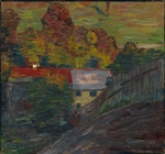 Jawlensky, Alexei, von - Landschaft mit rotem Dach, Wasserburg