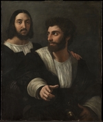 Raffael (Raffaello Sanzio da Urbino) - Selbstbildnis mit einem Freund