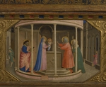 Angelico, Fra Giovanni, da Fiesole - Die Darbringung Christi im Tempel (Altarretabel mit 5 Predellatafeln aus dem Marienleben)