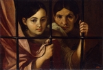 Murillo, Bartolomé Estebàn - Zwei Frauen hinter einem Gitter