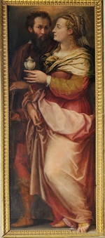 Vasari, Giorgio - Giorgio Vasari mit seiner Frau Niccolosa Bacci
