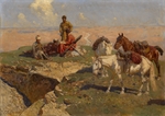 Roubaud, Franz - Die kaukasischen Reiter bei einer Rast