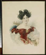 Brüllow (Briullow), Alexander Pawlowitsch - Porträt von Gräfin Natalia Viktorowna Stroganowa, geb. Baronesse Kotschubei (1800-1854)
