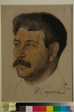 Andreew, Nikolai Andreewitsch - Porträt von Josef Stalin (1879-1953)