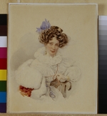 Brüllow (Briullow), Alexander Pawlowitsch - Porträt von Jekaterina Pawlowna Bakunina (1795-1869)