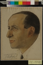 Andreew, Nikolai Andreewitsch - Porträt des Regisseurs Alexander Tairow (1885-1950)