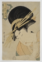Utamaro, Kitagawa - Hanaogi vom Freudenhaus Ogiya in Edocho Itchome