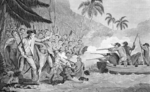 Unbekannter Künstler - Der Tod des James Cook am 14. Februar 1779