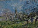 Sisley, Alfred - Obstgarten im Frühling, By