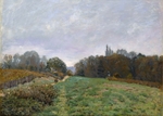 Sisley, Alfred - Landschaft bei Louveciennes