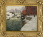 Thaulow, Fritz - Leinwandfabrik am Ufer der Akerselva (Christiania)