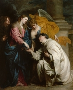 Dyck, Sir Anthonis van - Maria bei der mystischen Vermählung mit Hermann Joseph