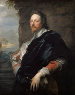 Dyck, Sir Anthonis van - Porträt von Komponist Nicholas Lanier (1588-1666)