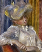 Renoir, Pierre Auguste - Frau mit Hut (Femme au chapeau)