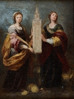 Murillo, Bartolomé Estebàn - Die Heiligen Justina und Rufina