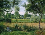 Pissarro, Camille - Sonnenlichteffekt am Morgen, Eragny