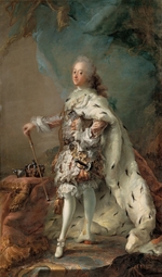 Pilo, Carl Gustaf - Porträt von König Friedrich V. von Dänemark (1723-1766) im Krönungsornat