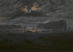 Friedrich, Caspar David - Die Nordsee im Mondlicht