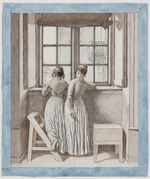 Eckersberg, Christoffer-Wilhelm - Am Fenster im Atelier des Künstlers