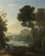 Lorrain, Claude - Landschaft mit Hagar und dem Engel