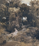 Böcklin, Arnold - Quellnymphe (Pan, die Nymphe verfolgend)